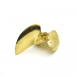 2 Blades Brass Copper Propeller for RC Boat 4mm Shaft Screw and 48mm Diameter